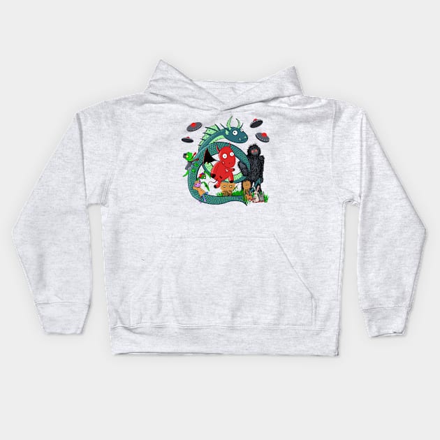 NJ Cryptid Kids Hoodie by monstrogogo